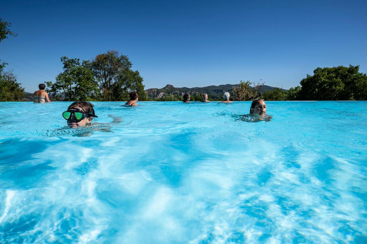 Charmant camping Familiale 3 Etoiles vue 360 plage piscine à débordement empl XXL Labeaume Exterior foto