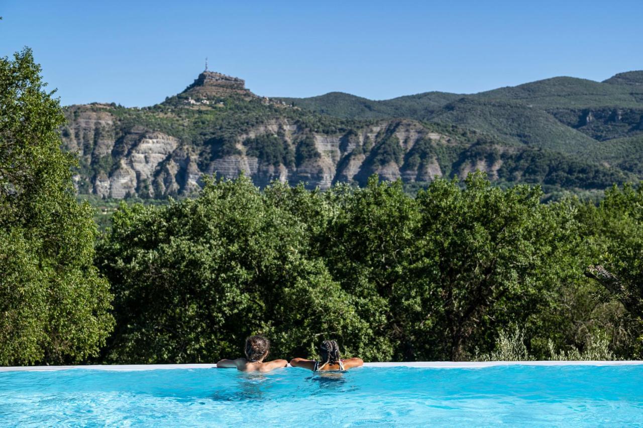 Charmant camping Familiale 3 Etoiles vue 360 plage piscine à débordement empl XXL Labeaume Exterior foto